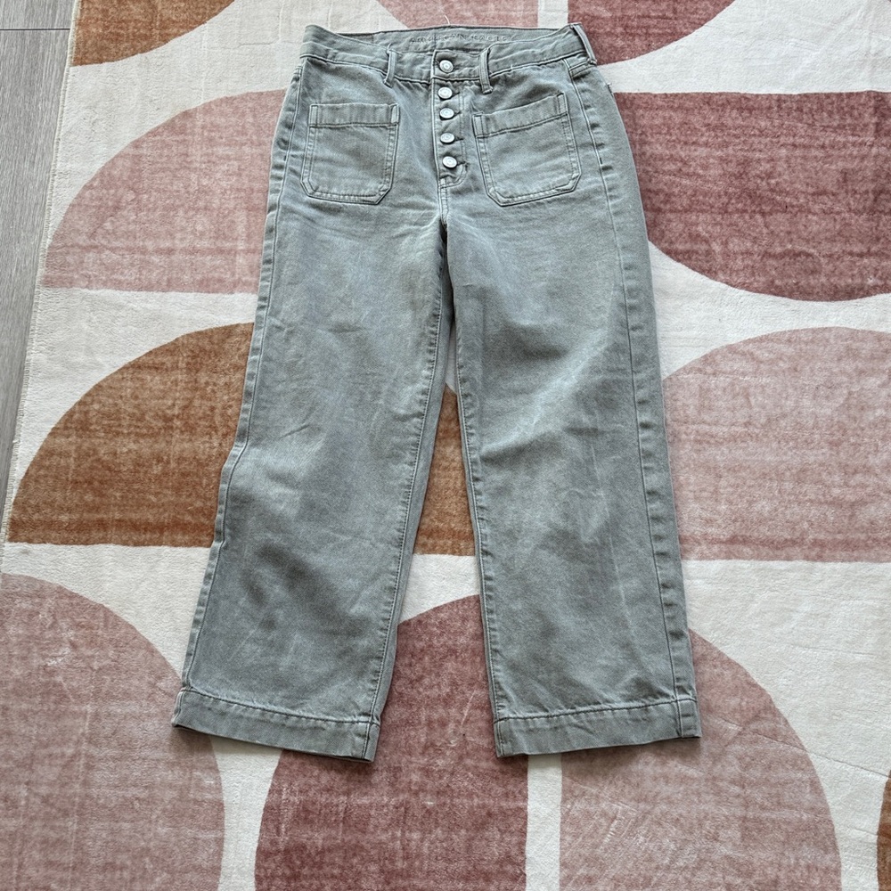 American Eagle Outfitters Gray Straight Leg Jeans